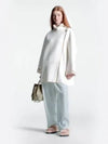 Monogram Accent Asymmetrical Knit Zip-Up Jacket White - LOUIS VUITTON - BALAAN 2