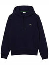 Logo Patch Organic Cotton Hoodie Navy - LACOSTE - BALAAN 2