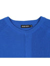 Round neck knit blue long sleeve tee - IKALOOOK - BALAAN 4