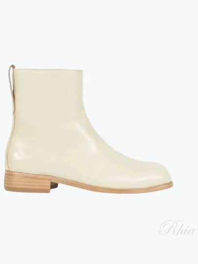 Michaelis Leather Ankle Boots Dusty White - OUR LEGACY - BALAAN 2