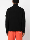 Wappen Patch Lambswool Half-Zip Knit Top Black - STONE ISLAND - BALAAN 4