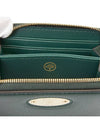 Plaque Zip Around Classic Grain Half Wallet Green - MULBERRY - BALAAN 7