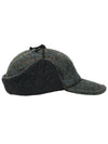 Harris Tweed Earflap Cap Black - PALACE - BALAAN 4