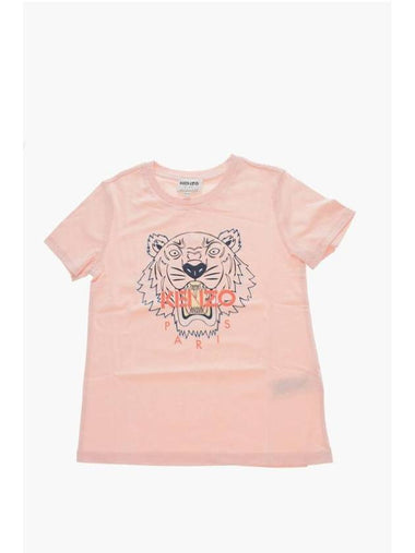 Kids Junior T Shirt K15486 471 Pink - KENZO - BALAAN 1