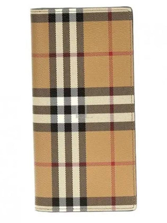 Check Long Wallet Beige - BURBERRY - BALAAN 2