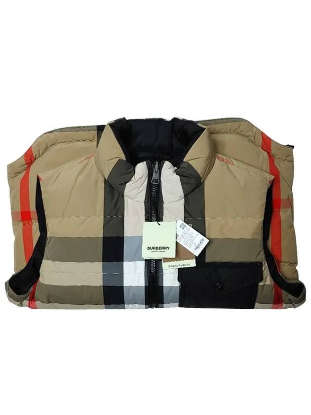 Reversible Check Nylon Padding Vest Archive Beige - BURBERRY - BALAAN 3