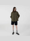 Wool Check Shirt Outer Green - VOYONN - BALAAN 4