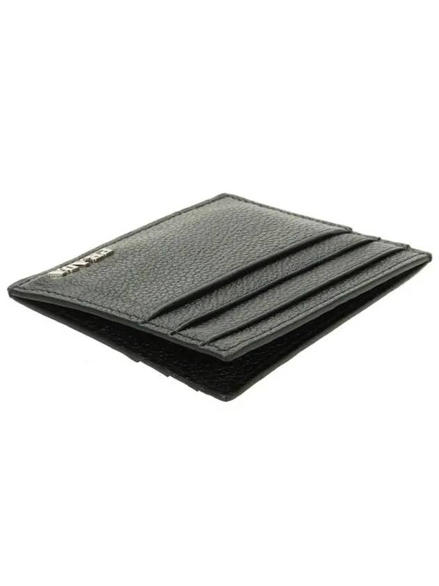 Men's Saffiano Leather Card Wallet Black - PRADA - BALAAN 5