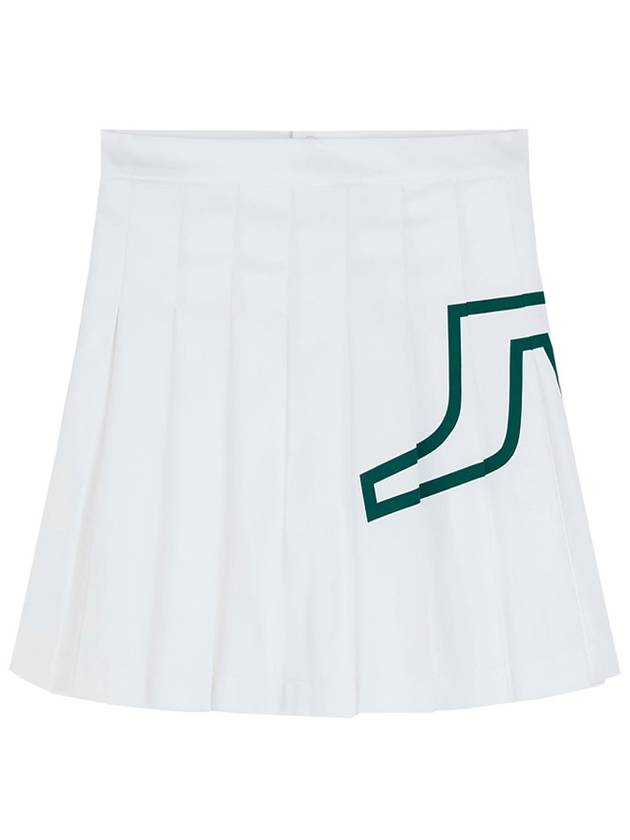 Women's Naomi Pleated Skirt White - J.LINDEBERG - BALAAN 3