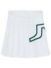 Women's Naomi Pleated Skirt White - J.LINDEBERG - BALAAN 2