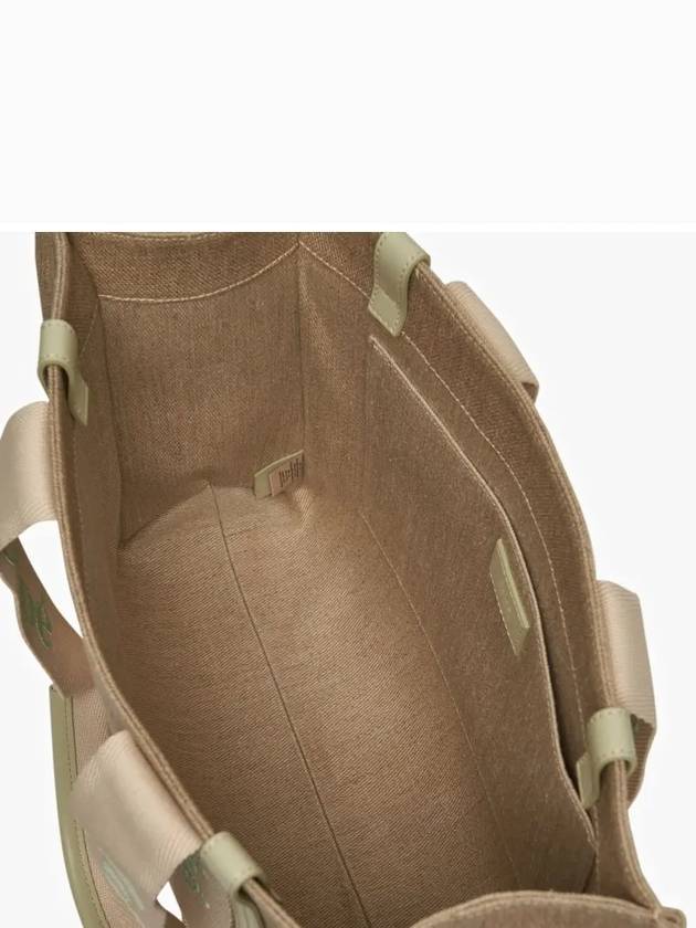 Woody Medium Tote Bag Light Eucalyptus Beige - CHLOE - BALAAN 4