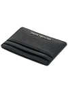 Pebbled Leather Card Wallet Black - MICHAEL KORS - BALAAN 5