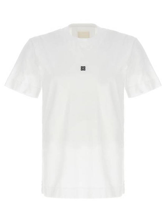 4G Logo Cotton Short Sleeve T-shirt White - GIVENCHY - BALAAN 1