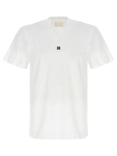 4G Logo Cotton Short Sleeve T-shirt White - GIVENCHY - BALAAN 1