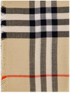 Vintage Check Wool Scarf Beige - BURBERRY - BALAAN 3