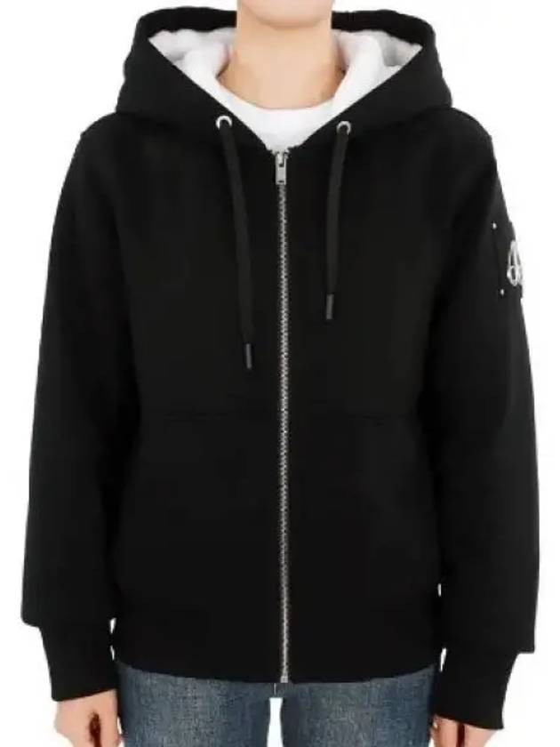 Classic Bunny 2 Zip Up Hoodie Black Lining Black - MOOSE KNUCKLES - BALAAN 2