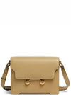 Trunkaroo Medium Leather Shoulder Bag Beige - MARNI - BALAAN 2