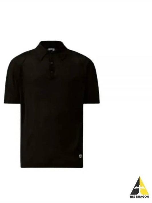 Filo Di Scozia Polo Shirt Black - CP COMPANY - BALAAN 2