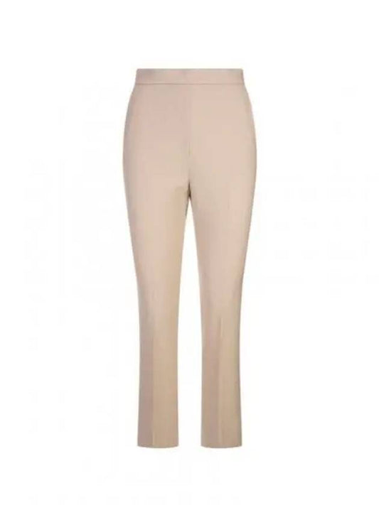 Nepeta Side Zipper Virgin Wool Slacks Beige - MAX MARA - BALAAN 2