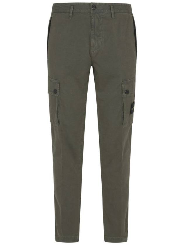 Compass Badge Cargo Straight Pants Green - STONE ISLAND - BALAAN 2