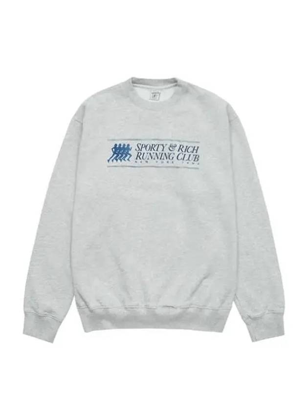 94 Running Club Crew Neck Sweatshirt Heather Grey - SPORTY & RICH - BALAAN 2