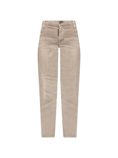 Bell Bottom Jeans Beige - DSQUARED2 - BALAAN 1