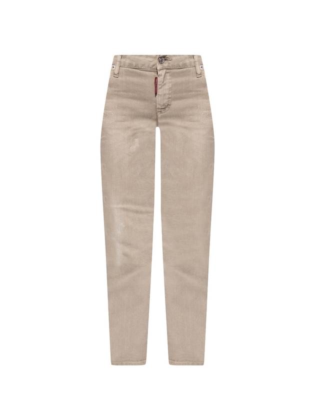 Bell Bottom Jeans Beige - DSQUARED2 - BALAAN 1