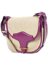 Botsey Raffia Cross Bag Violet - ISABEL MARANT - BALAAN 3