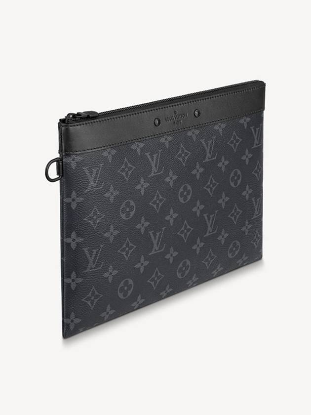 Pochette To Go Monogram Eclipse Clutch Bag Black - LOUIS VUITTON - BALAAN 3