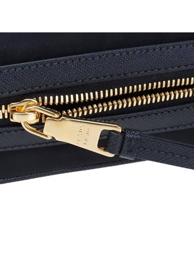 Gold Logo Pocono Cross Bag Black - PRADA - BALAAN 8