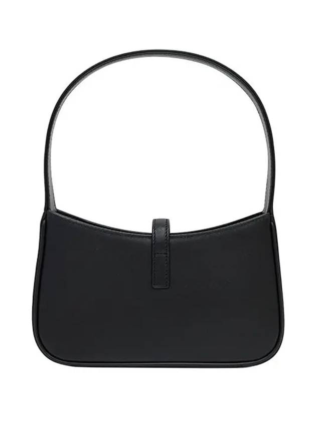 LE 5A 7 Small Smooth Leather Hobo Shoulder Bag Black - SAINT LAURENT - BALAAN 8