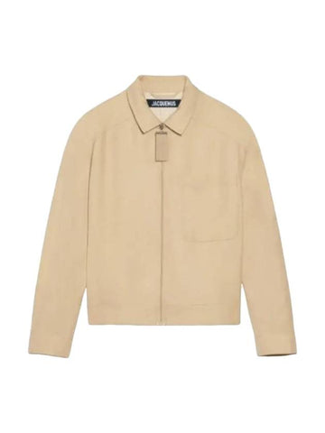 Le Blouson Linu Zip Up Jacket Beige - JACQUEMUS - BALAAN 1