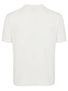 Men's Round Short Sleeve Knit Top Off White - SOLEW - BALAAN 3