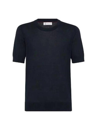 Long Sleeve T-Shirt MSE804800 C2425 BLUE - BRUNELLO CUCINELLI - BALAAN 2