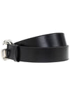 GG Marmont Wide Leather Belt Black - GUCCI - BALAAN 4