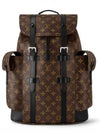 Christopher MM Monogram Macassar Canvas Backpack Brown - LOUIS VUITTON - BALAAN 3