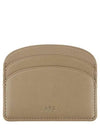 Demi Lune Card Wallet Beige - A.P.C. - BALAAN 2