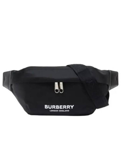 Logo Print Nylon Sonny Bum Belt Bag Black - BURBERRY - BALAAN 2