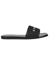 4G Raffia Slippers Black - GIVENCHY - BALAAN 1