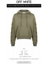 OMBB037F21FLE0075555 Lovely Arrow Over Hooded Sweatshirt Khaki Green Men’s T-Shirt TR - OFF WHITE - BALAAN 2