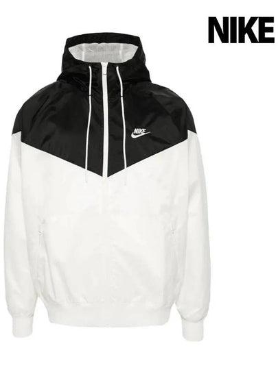 Sportswear Windrunner Hoodie Track Jacket Black White - NIKE - BALAAN 2