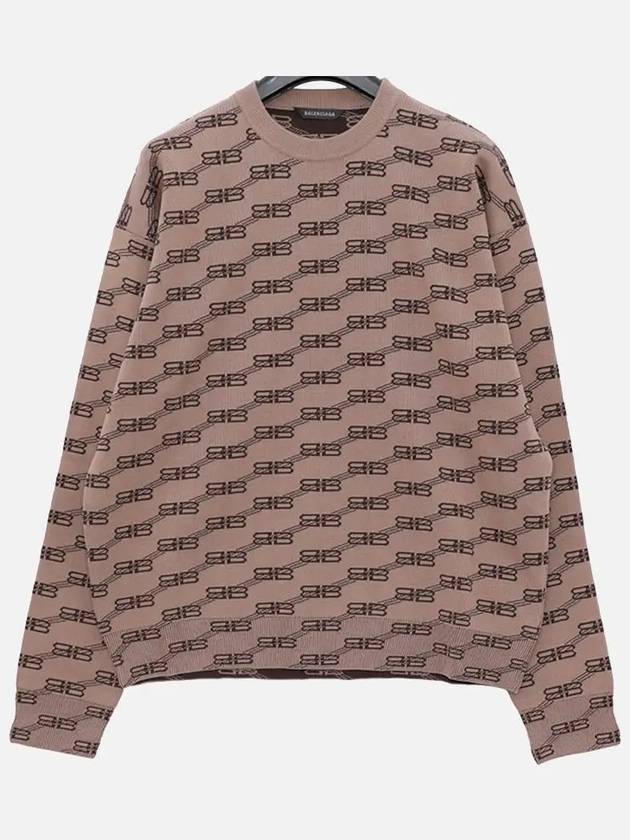 BB Monogram Sweatshirt Brown - BALENCIAGA - BALAAN 2