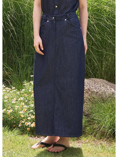 Muscari M Point Denim Long Skirt - MICANE - BALAAN 1