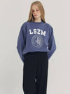 LOGO CREWNECK SWEATSHIRT BLUE - LESEIZIEME - BALAAN 7