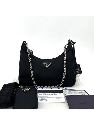 Tesuto Chain Strap Hobo Bag 1BH204 - PRADA - BALAAN 1