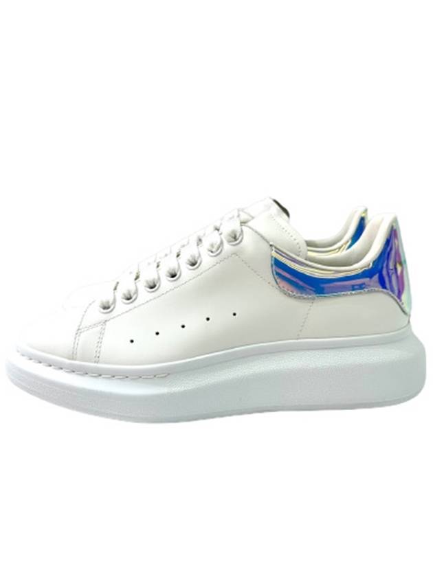 Oversized Smooth Calf Leather Sneakers White Shock Pink - ALEXANDER MCQUEEN - BALAAN 3