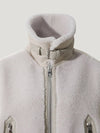 LES ALPES W glossy hybrid shearling jacket - IRO - BALAAN 7