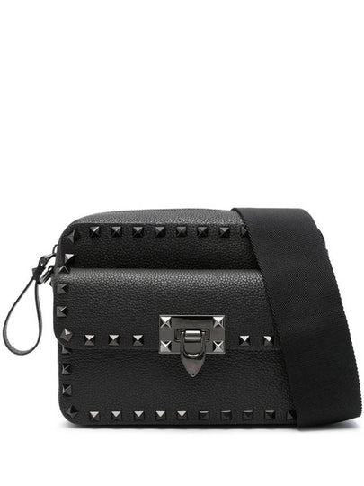 Rockstud leather cross bag black - VALENTINO - BALAAN 2