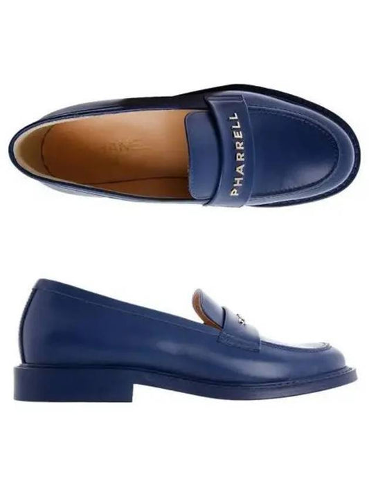 Pharrell Metal Logo Blue Loafer 271331 - CHANEL - BALAAN 1