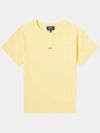 Jade Logo Short Sleeve T-Shirt Yellow - A.P.C. - BALAAN 2